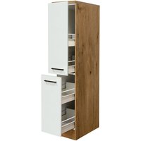 Apothekerschrank Avila, Weiß/Braun 30x161x60cm – Bild 2