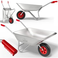 Gardebruk Schubkarre verzinkt 100kg Tragkraft 80L Luftreifen Ø32cm
