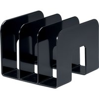 DURABLE Buchstütze TREND, Kunststoff, 3 Fächer, schwarz