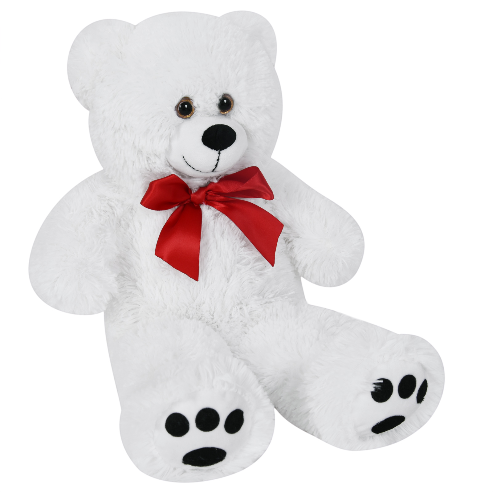 monzana Plüschtier Teddybär L Weiß 50cm – Bild 2