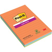 Post-it Haftnotizen super sticky notes, liniert, 101x152 mm – Bild 2