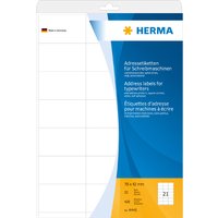 HERMA Adress-Etiketten, 94 x 47 mm, Ecken abgerundet, weiß