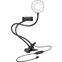 LogiLink Smartphone-Ringlicht-Klemmhalterung, 85 mm – Bild 2