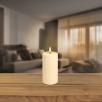 LED-Kerze mit Timerfunktion, Ø ca. 7,5 cm