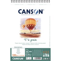 CANSON Zeichenpapier-Spiralblock, C, à grain, A4, 180 g/qm – Bild 2