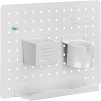LogiLink Lochplatten-Organizer, für Wandmontage, weiß