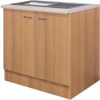 Spülenunterschrank Nano Braun 100 x 85 x 60 cm