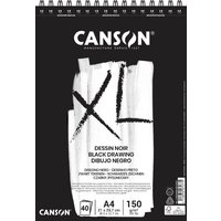 CANSON Skizzen- und Studienblock XL Black, DIN A5, schwarz