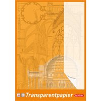 herlitz Transparentpapierblock DIN A4, 65 g/qm, weiß