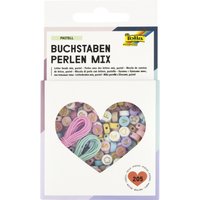 folia Buchstaben-Perlen Mix, PASTELL