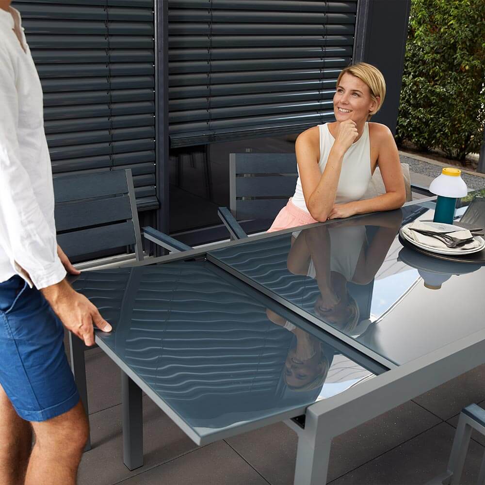 Home Deluxe 4058166165107 Gartentisch Glas – Bild 4