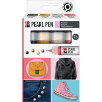 Marabu Perlenfarbe Pearl Pen, 4er Set, farbig sortiert – Bild 2