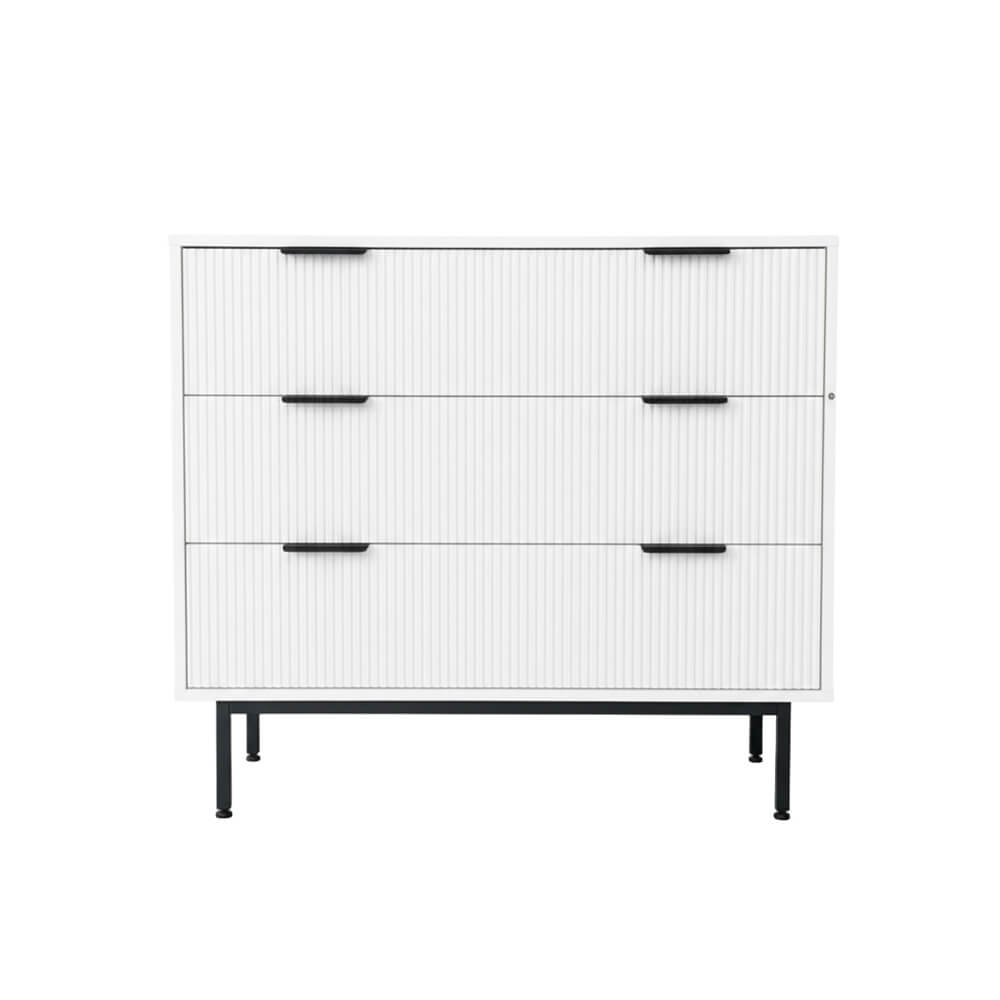 Kommode NYLA Weiß - 90 x 80 cm – Bild 4
