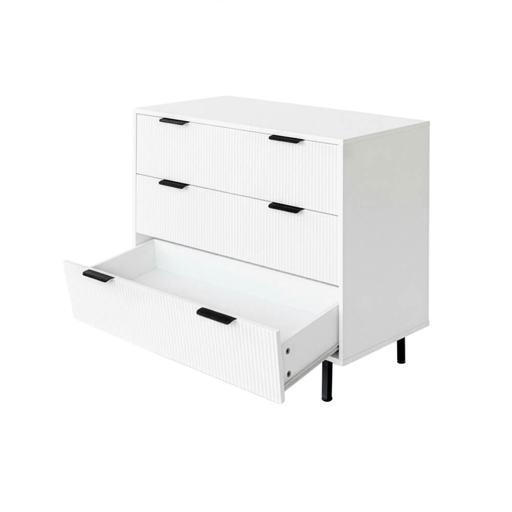 Kommode NYLA Weiß - 90 x 80 cm – Bild 6