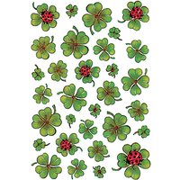 HERMA Sticker DECOR, Kleeblätter mit Marienkäfer
