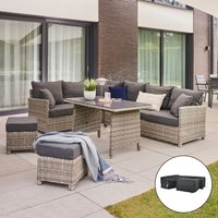 Home Deluxe 4058166242877 Rattan Sitzgruppe – Bild 2