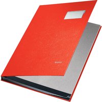 LEITZ Unterschriftenmappe, PP-Überzug, 10 Fächer, rot