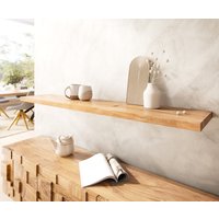 DELIFE Wandregal Edge Akazie Natur