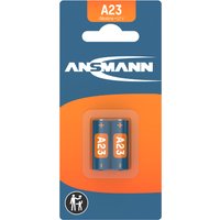 ANSMANN Kleinzelle, Alkaline Batterie, A23/LR23, 2er Blister
