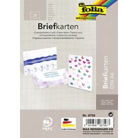 folia Briefkarte, 190 g/qm, DIN A6, weiß – Bild 2