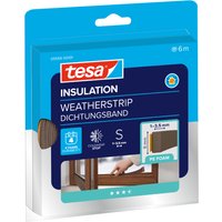 tesa INSULATION Dichtungsband I-Profil, braun, 9 mm x 6 m – Bild 2