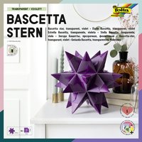 folia Faltblätter Bascetta-Stern, violett-transparent – Bild 2