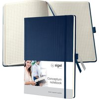 sigel Notizbuch Conceptum, DIN A4, kariert, blau