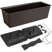 Deuba Balkonkasten Ratolla Umbra 49x16x17,5cm Bewässerungssystem