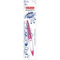 herlitz Druckkugelschreiber my.pen, pink/weiß – Bild 2