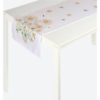 Tischläufer mit Blumen-Motiv, ca. 40x140 cm