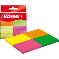Kores Haftnotizen, Multicolour, 40 x 50 mm, Neonfarben