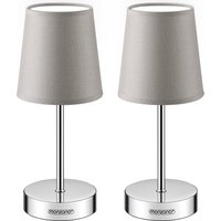 monzana Tischlampe Lumière 2er-Set Taupe 32x13x13cm
