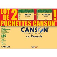 CANSON Zeichenpapier, C, à Grain, DIN A4, 2er Set – Bild 2