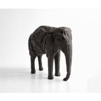 Figur Tembo B36 x T13 x H35 cm Aluminium Basalt Handgemacht