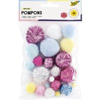 folia Pompons UNICORN, Größen sortiert