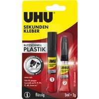 UHU Sekundenkleber blitzschnell PLASTIK, 3 ml 2 g – Bild 2