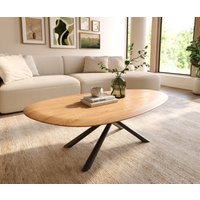 DELIFE Edge Couchtisch Oval 140x75 cm