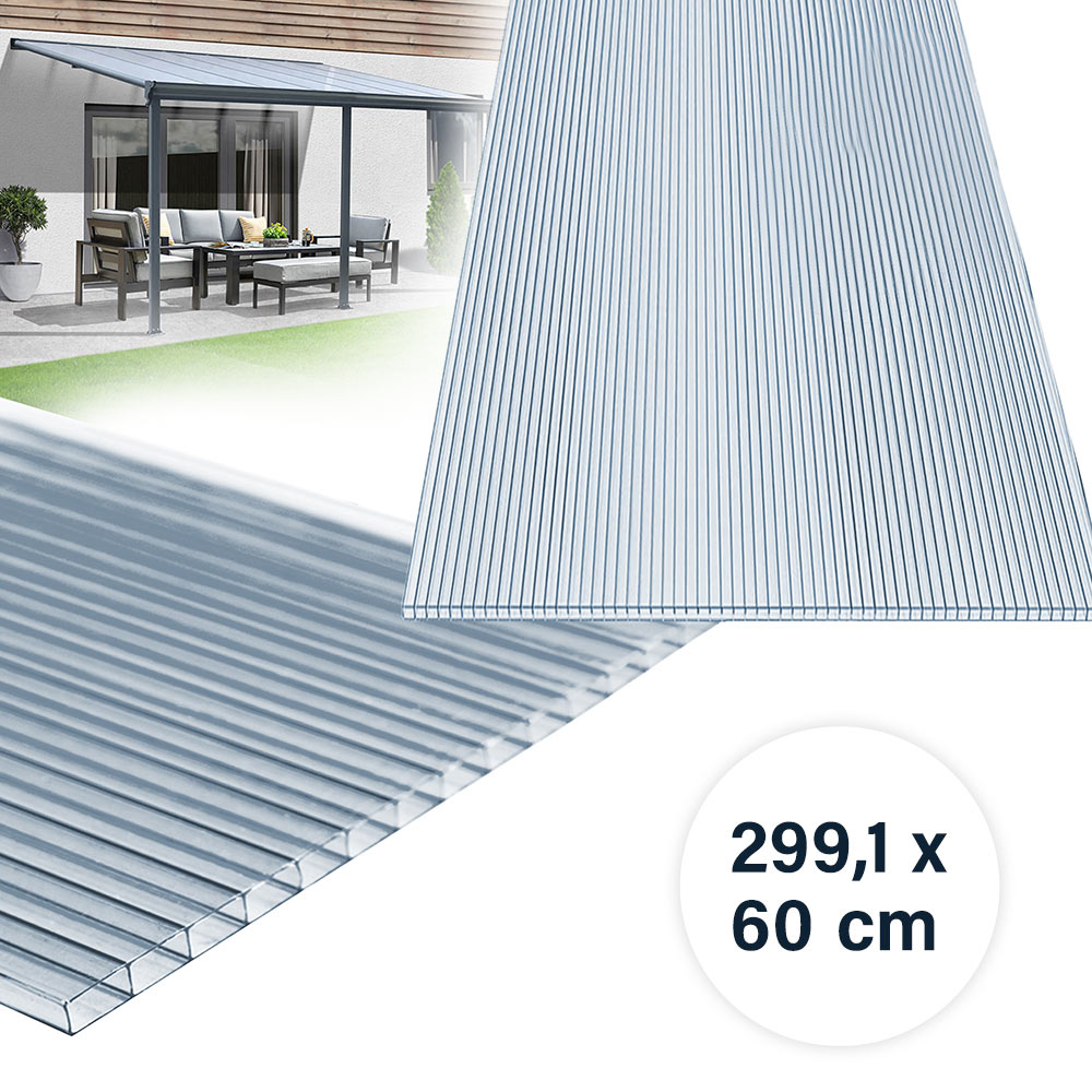 Polycarbonat Doppelstegplatte PALOMA - 299 x 60 cm – Bild 3