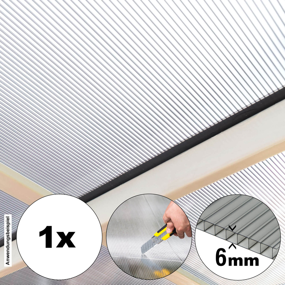 Polycarbonat Doppelstegplatte PALOMA - 299 x 60 cm – Bild 4