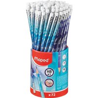 Maped Bleistift ARCTIC, mit Radierer, HB, 72er Köcher