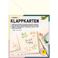 folia Klappkarten-Set, 105 x 150 mm, weiß – Bild 2