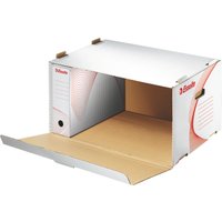Esselte Archiv-Container Standard für Schachteln, weiß/rot