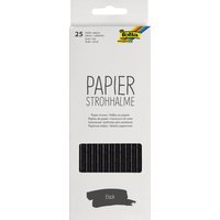 folia Papier-Trinkhalm, BLACK, Länge: 200 mm – Bild 2