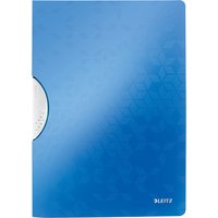 LEITZ Klemmhefter WOW ColorClip, DIN A4, PP, blau-metallic – Bild 2