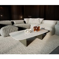 DELIFE Edge Couchtisch Keramik Titan – Bild 2