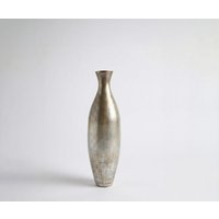 Vase Nuvia B20 x T20 x H68 cm Glas Platin Aurum Handgemacht