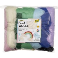 folia Filzwolle, RAINBOW, 350 g, farbig sortiert