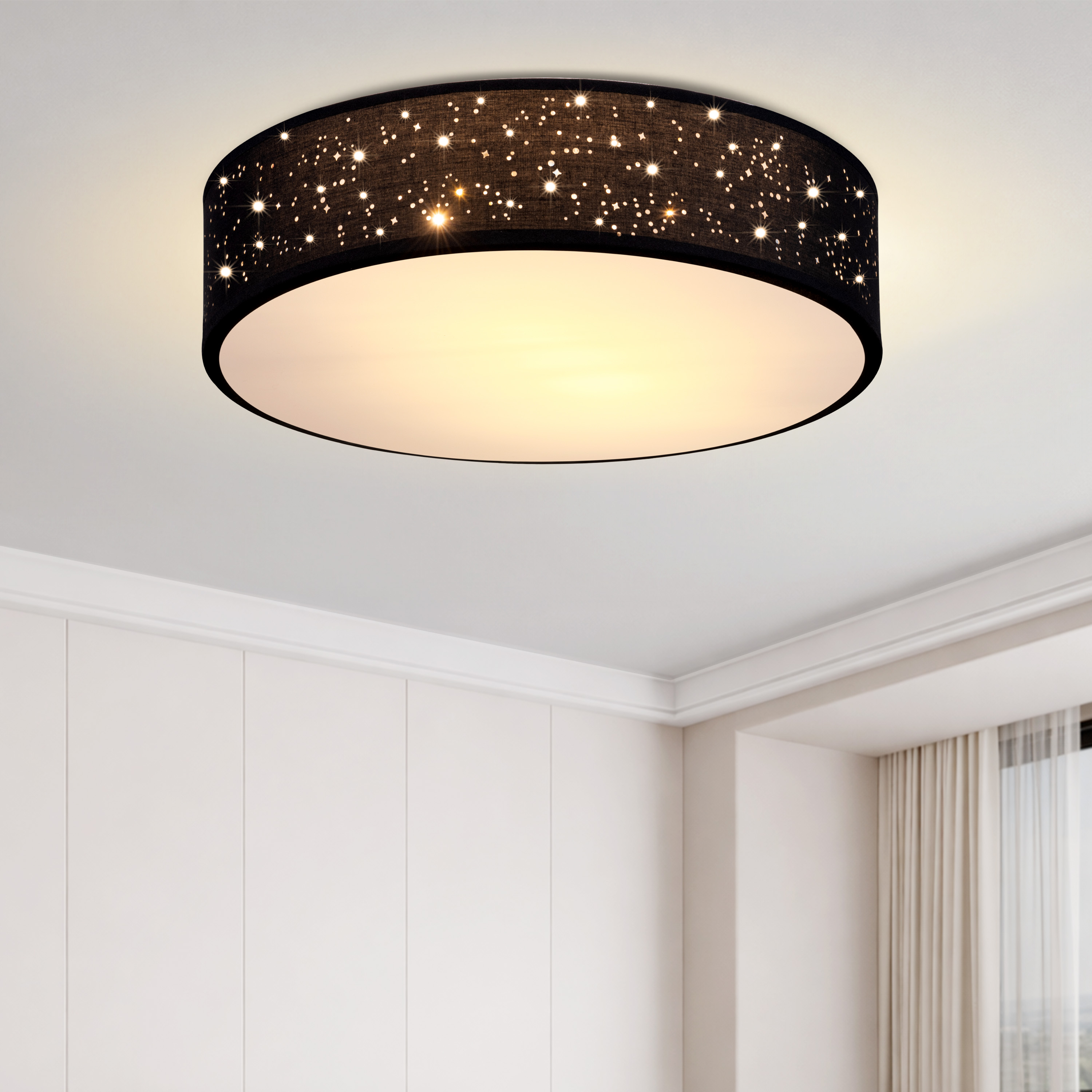 monzana 109411 Deckenlampe Stoff Ø38cm – Bild 2