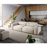 DELIFE Sirpio Big-Sofa mit Hocker