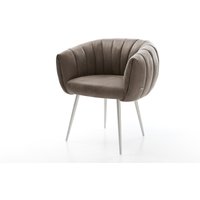 DELIFE Jada-Flex Esszimmerstuhl Taupe – Bild 2